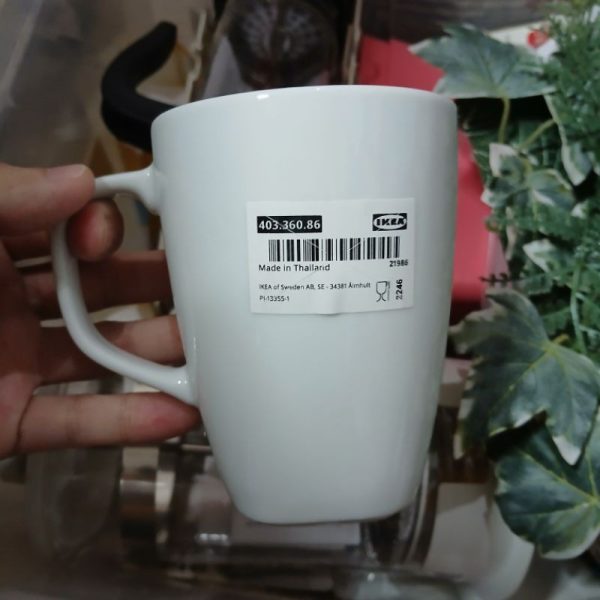 IKEA VARDERA mug putih susu 30cl cangkir kopi teh