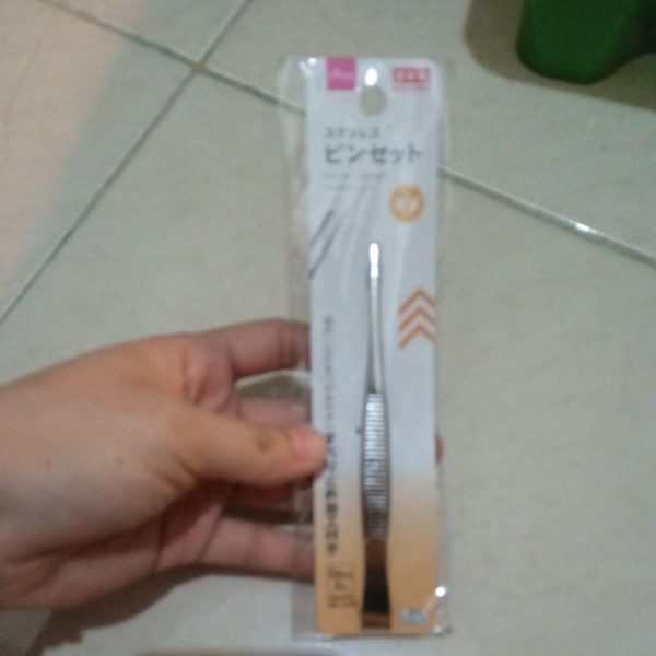 Daiso pinset lurus 185mm tweezer straight TC-1320