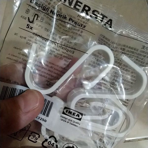 IKEA SUNNERSTA hook pengait S bahan plastik 5 pc TC-0756 - Image 2