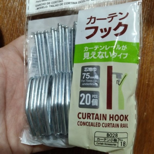 Daiso curtain hook model kait 20 pc kaitan cantolan gorden tirai hordeng TC-1117