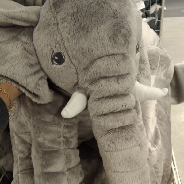 IKEA JATTESTOR boneka gajah jumbo lembut dan hangat 60 cm TC-0237 - Image 3