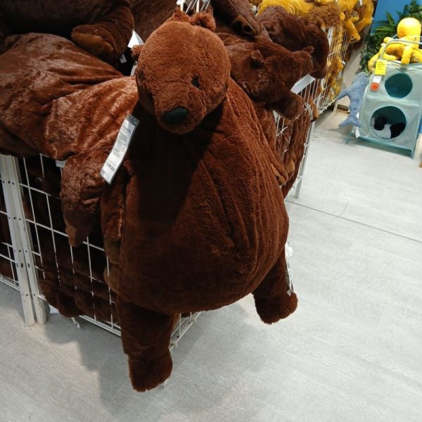 IKEA DJUNGELSKOG Boneka beruang besar coklat mama beruang empuk lembut 100 cm TC-0076