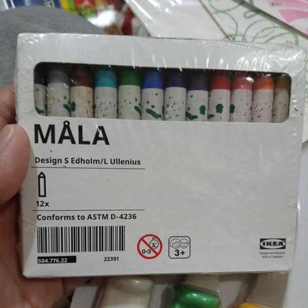 IKEA MALA Crayon lilin mewarnai pensil warna 12 pc TC-0151 - Image 2