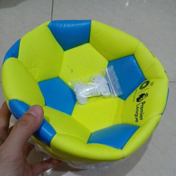 Bola sepak bola belum ditiup bola kaki plus jaring tali gantung TC-0703