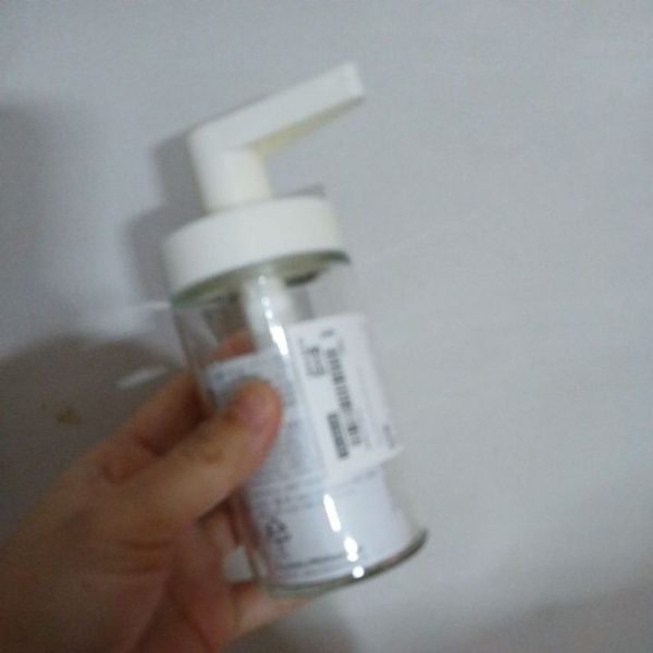 IKEA TACKAN mini dispenser sabun cair bahan kaca 200ml botol pump lotion