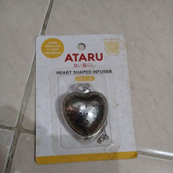 ATARU heart shaped infuser Perendam teh tea ocha bumbu masak