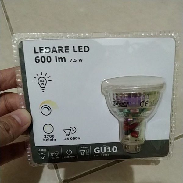 IKEA bola lampu LED GU10 600lumen bohlam lampu TC-1097