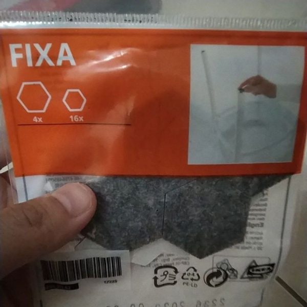 IKEA FIXA tempelan pelindung kaki kursi/meja anti gores lantai 20 pc TC-0651 - Image 2