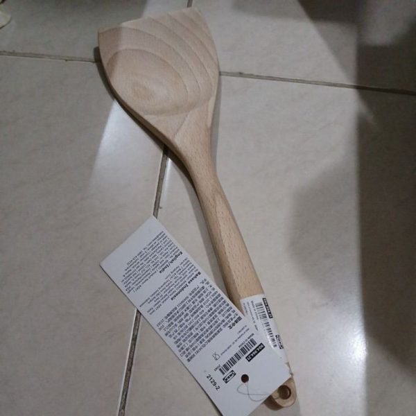 IKEA RORT spatula untuk goreng bahan kayu wok oseng penggorengan 31 cm TC-0013 - Image 2