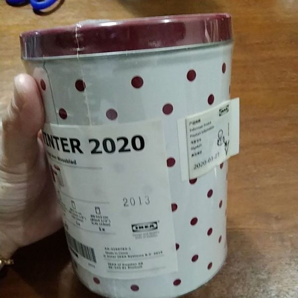 Ikea kaleng penyimpanan serbaguna 3pc box tin can bulat silinder TC-0361 - Image 3