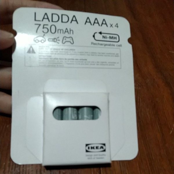 IKEA LADDA batre rechargeable 750mah batre isi ulamg reusable AAA TC-0821 - Image 2