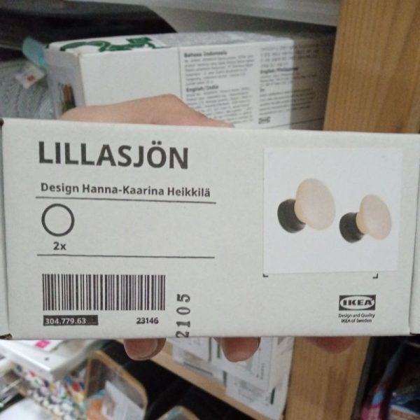 IKEA LILLASJON kait pengait gantungan handuk baju knop 2pc TC-1034 - Image 4