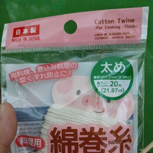 DAISO cotton cooking string 20mx2mm tali ikat daging tali adonan kue roti TC-0254 - Image 2