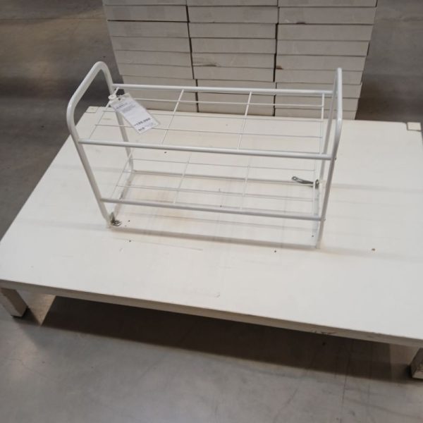 IKEA BIBBLIS rak sepatu putih 2 susun shoe rack