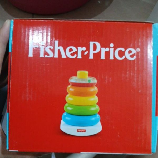 FISHER PRICE mainan bayi rock a stack ring susun donat - Image 3