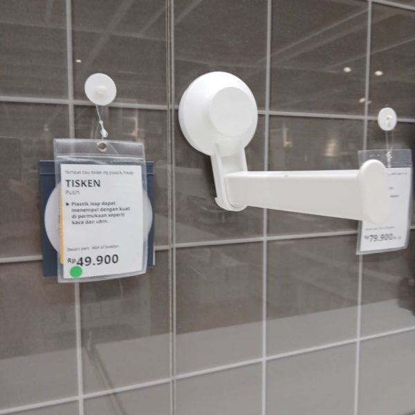 IKEA TISKEN rol tisue gulung toilet tanpa bor with suction cup - Image 2